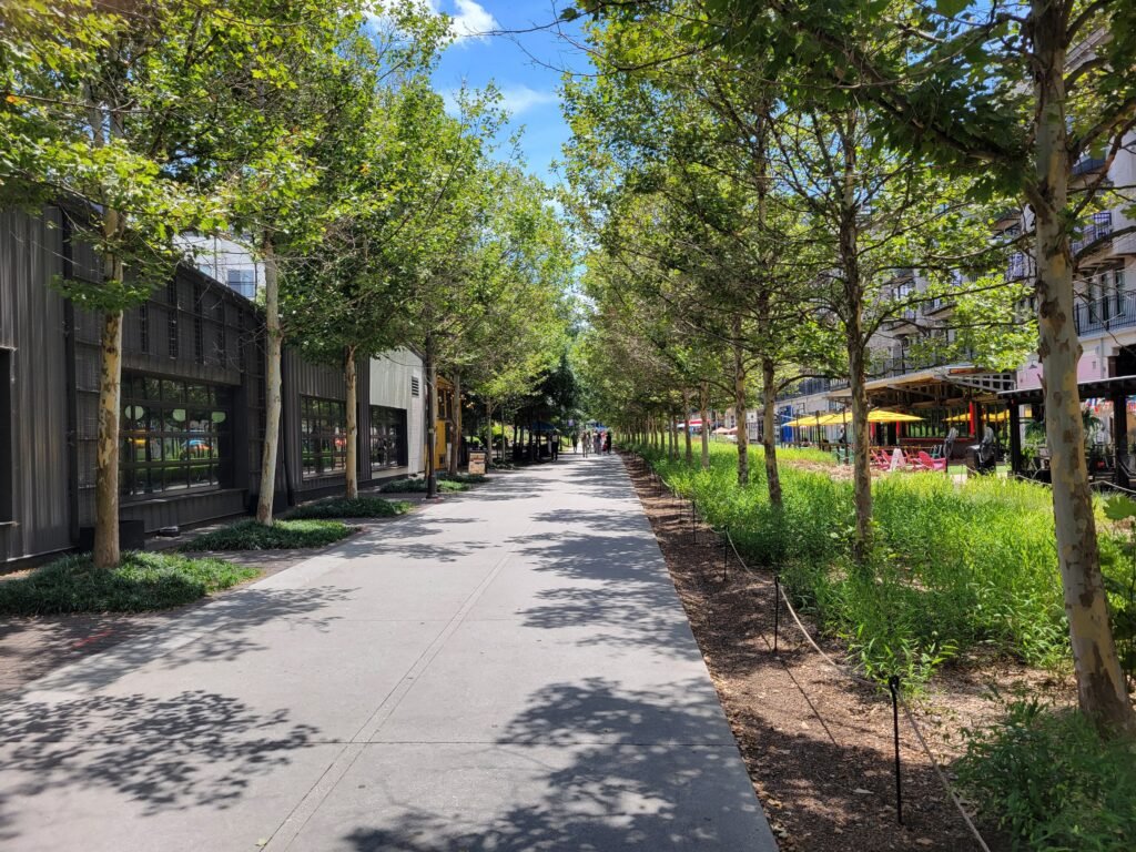Pedestrians on the Atlanta BeltLine Eastside Trail in Inman Park
