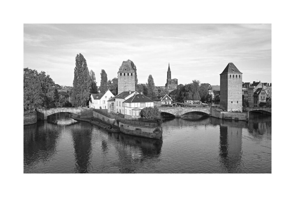Barrage Vauban and Ponts Couverts over the Ill in Strasbourg