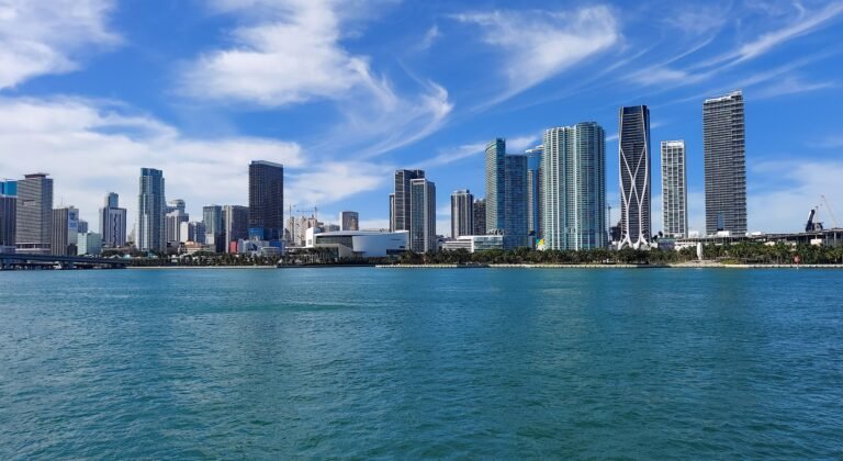 Downtown Miami skyline across Biscayne Bay
