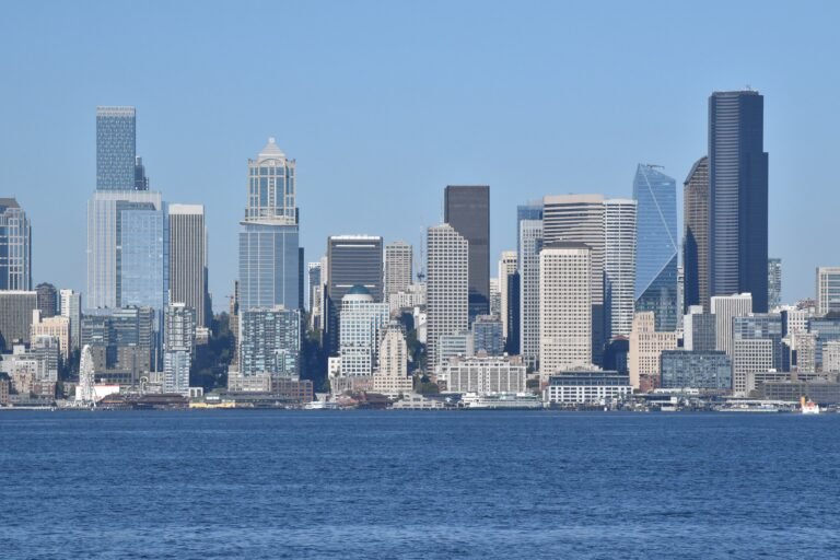 Downtown Seattle skyline viewed across Elliott Bay