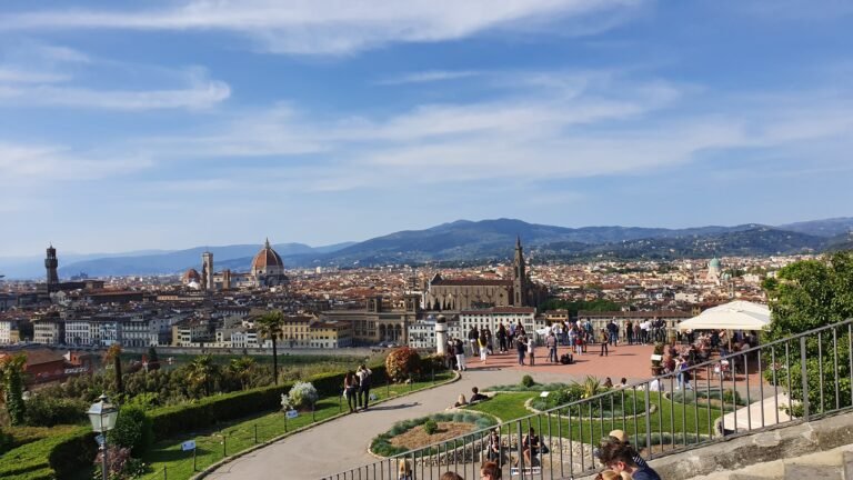 Florence skyline with the Duomo seen from Piazzale Michelangelo