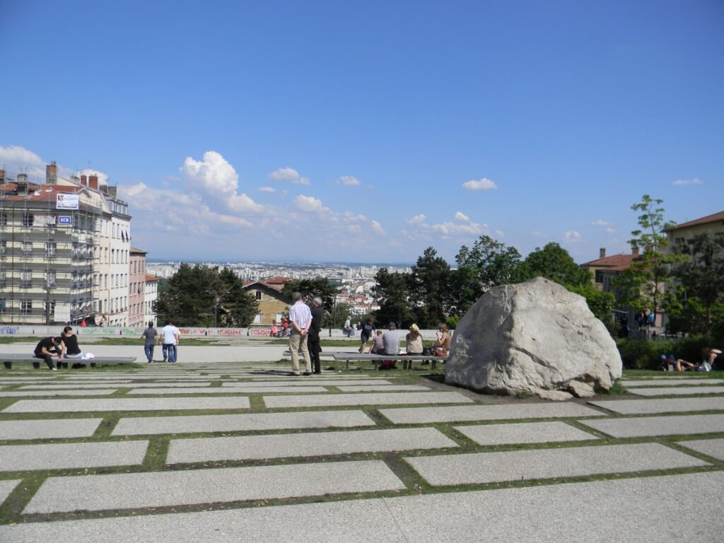 Gros Caillou and the Croix-Rousse viewpoint area in Lyon