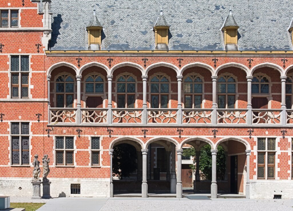 Hof van Busleyden in Mechelen viewed from the eastern entrance