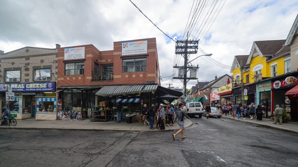 Kensington Market street scene in Toronto