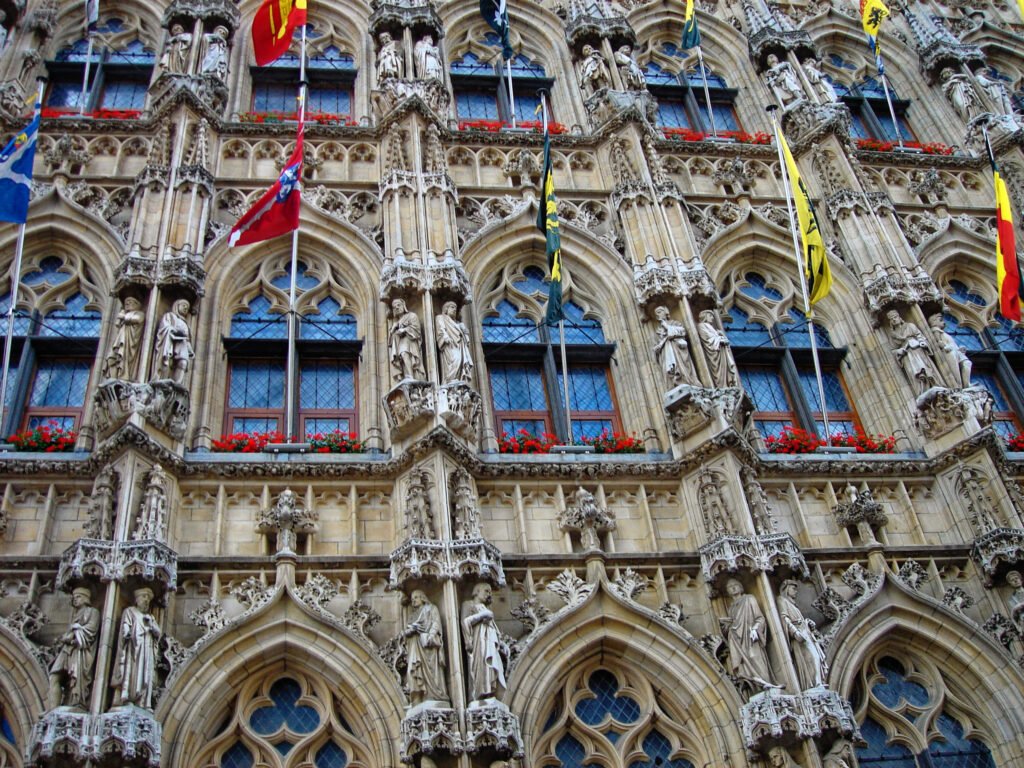 Leuven Town Hall on Grote Markt in the historic center