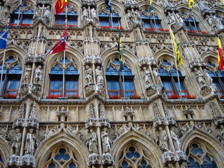 Leuven Town Hall on Grote Markt in the historic center