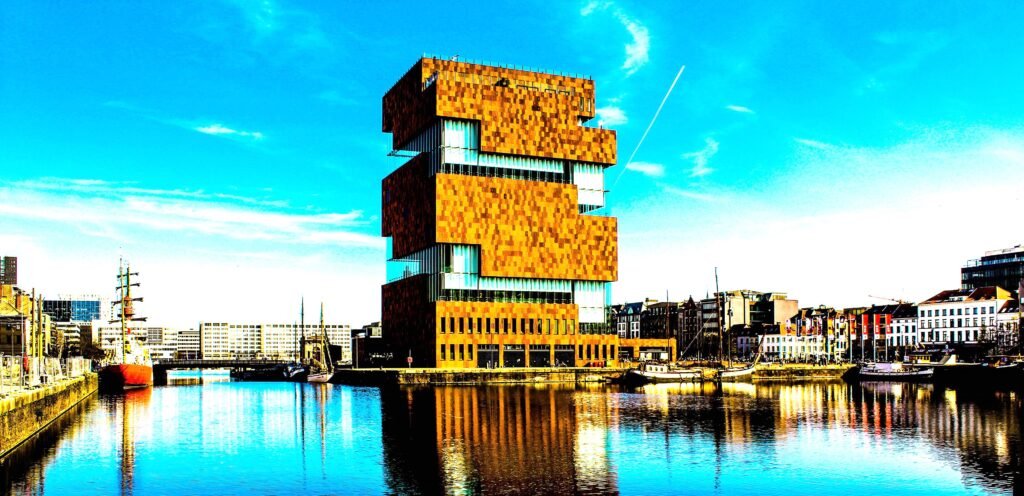 MAS Museum aan de Stroom in Antwerp's Eilandje district