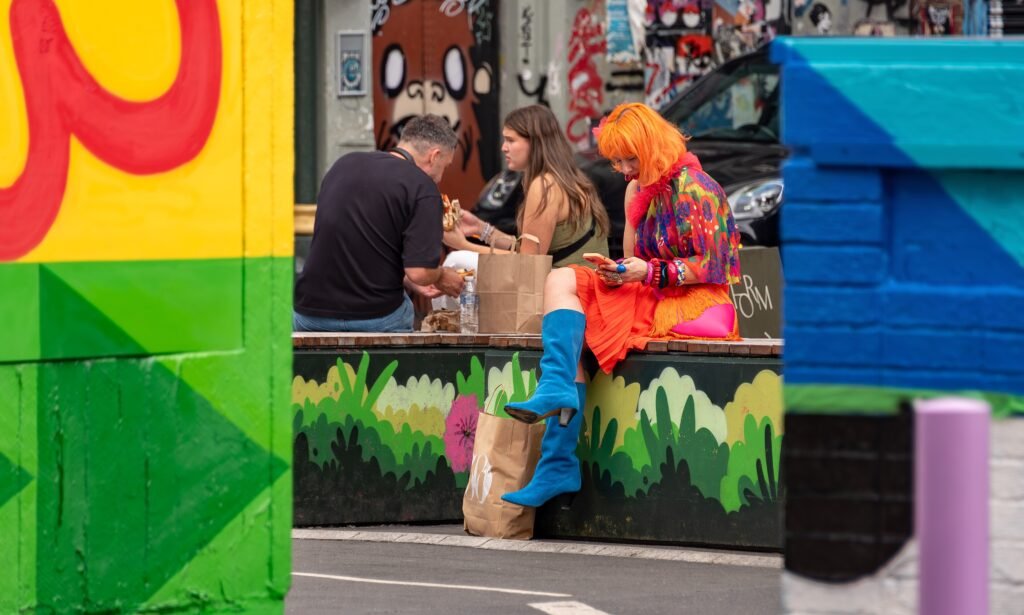 Street scene in Manchester's Northern Quarter