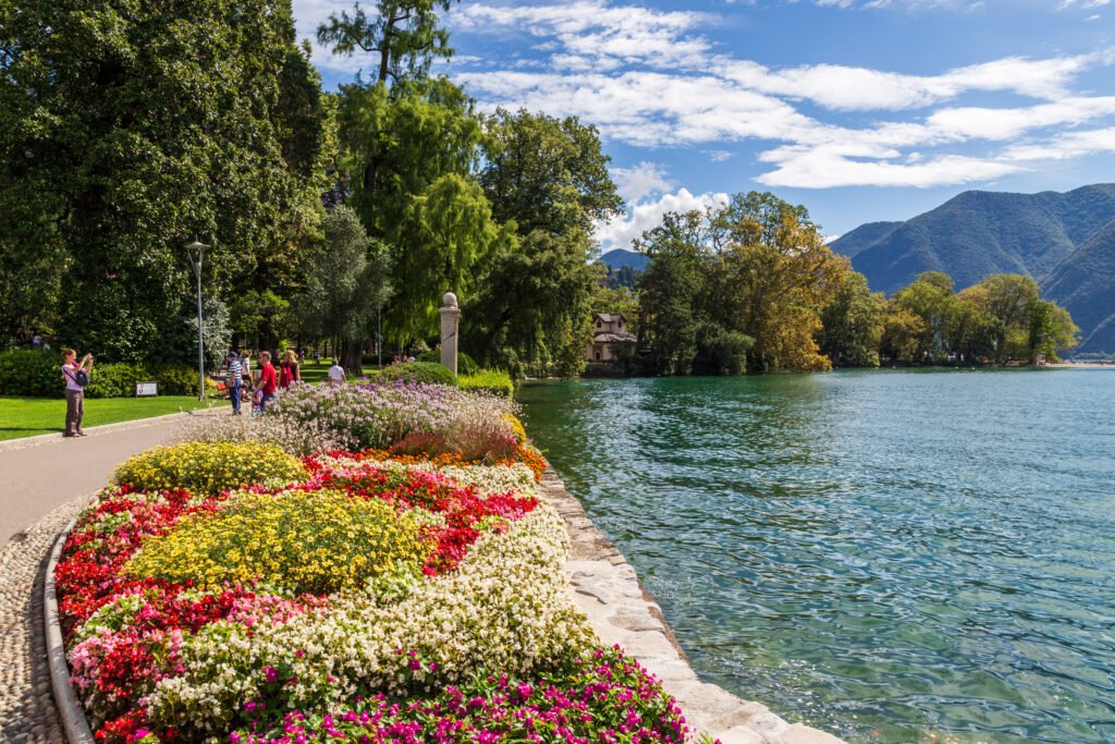 Parco Ciani on the shore of Lake Lugano