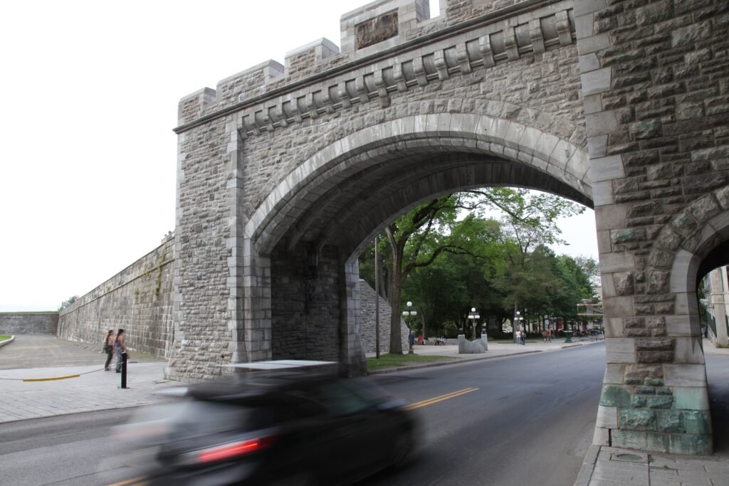 Porte Saint-Louis in the historic fortifications of Quebec City
