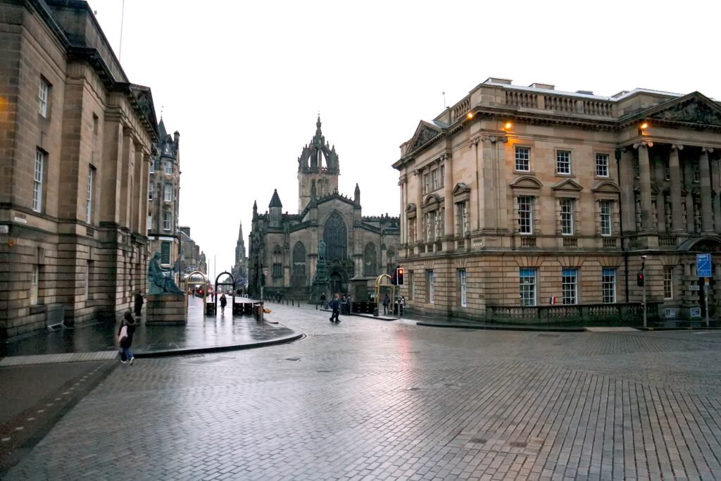 St Giles' Cathedral on the Royal Mile in Edinburgh