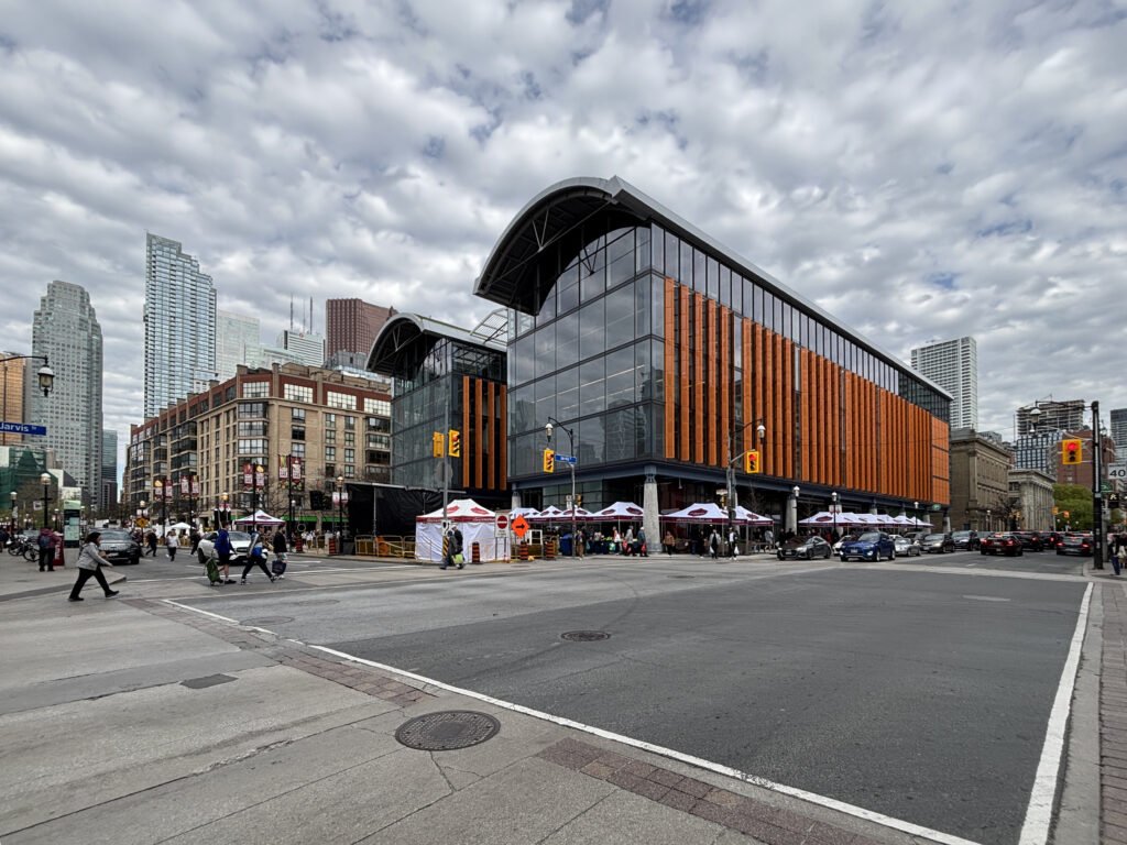 St. Lawrence Market North building and sidewalks in Toronto