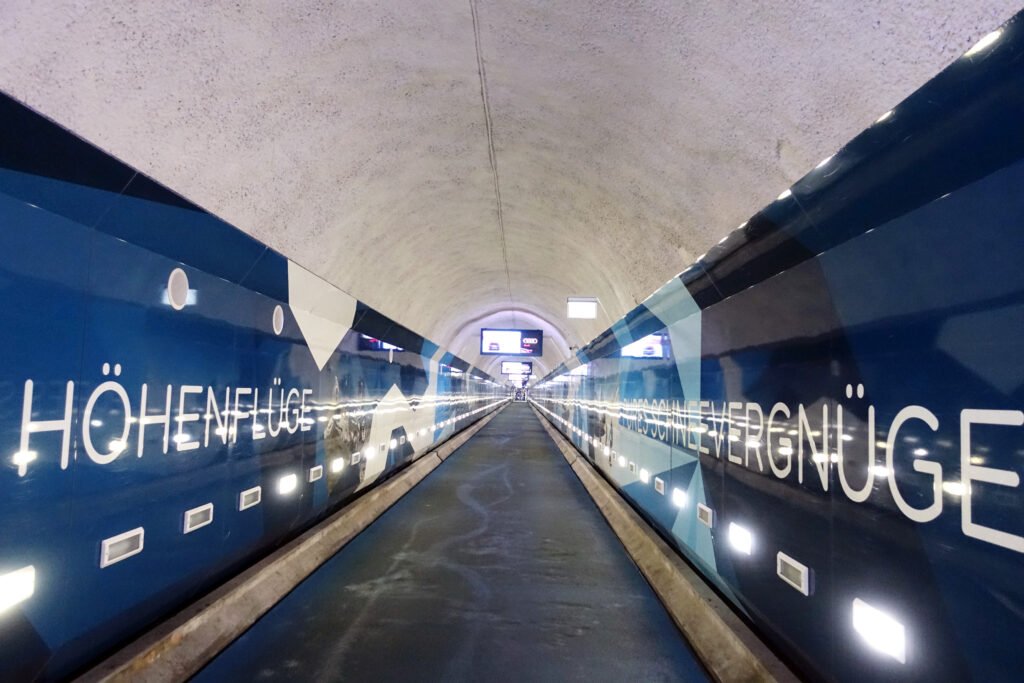 Sunnegga funicular valley station in Zermatt