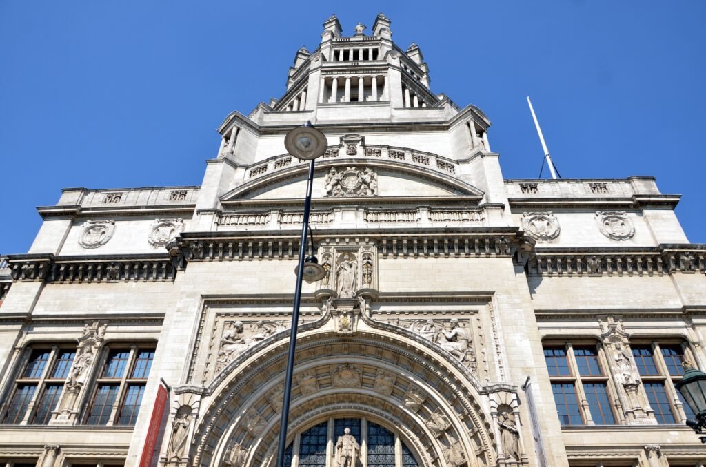 Exterior of the Victoria and Albert Museum in South Kensington, London
