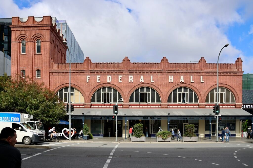 Adelaide Central Market building on Gouger Street
