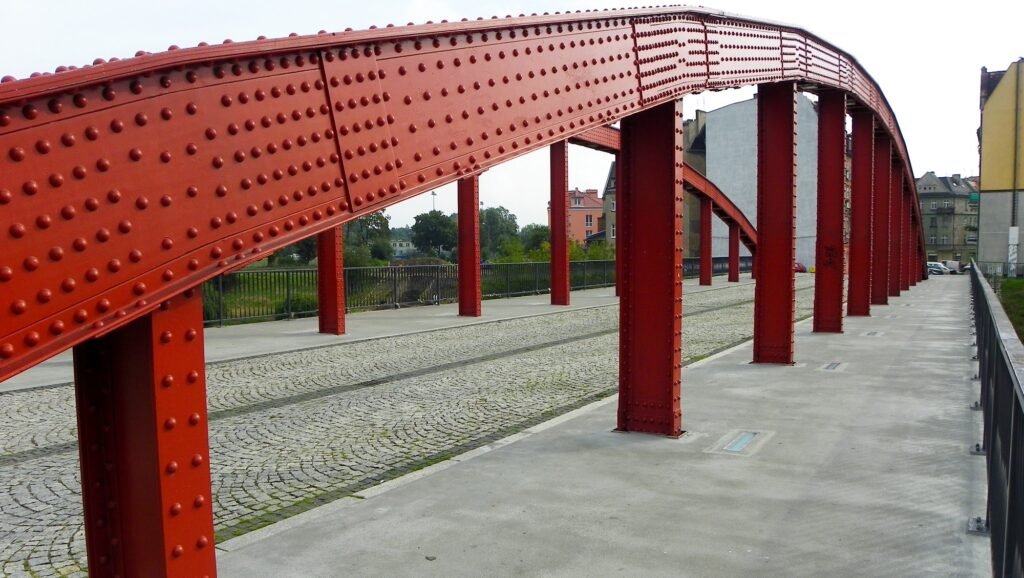 Pedestrian route across Bishop Jordan Bridge between Ostrów Tumski and Śródka in Poznań