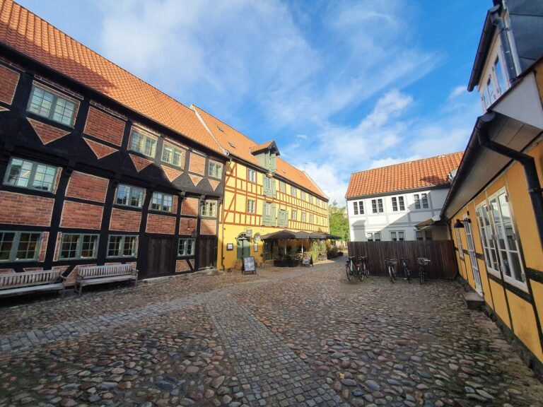 Completed public realm on the former Thomas B. Thriges Gade corridor in central Odense