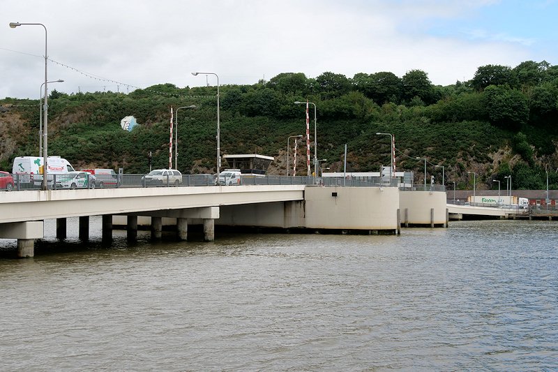 Edmund Ignatius Rice Bridge carrying road and pedestrian traffic across the River Suir in Waterford
