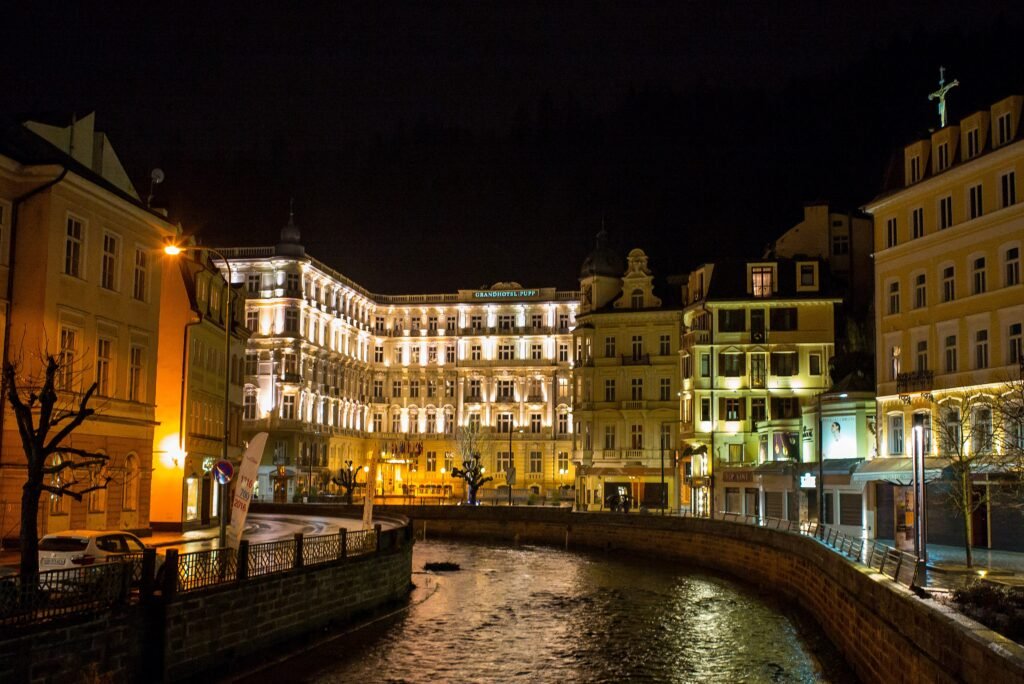 Grandhotel Pupp in Karlovy Vary at the southern end of the spa centre