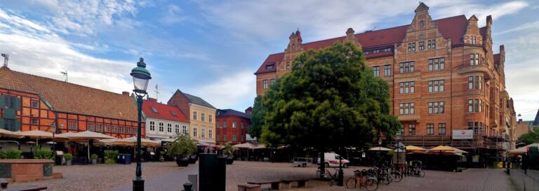 Lilla Torg square and historic buildings in central Malmö