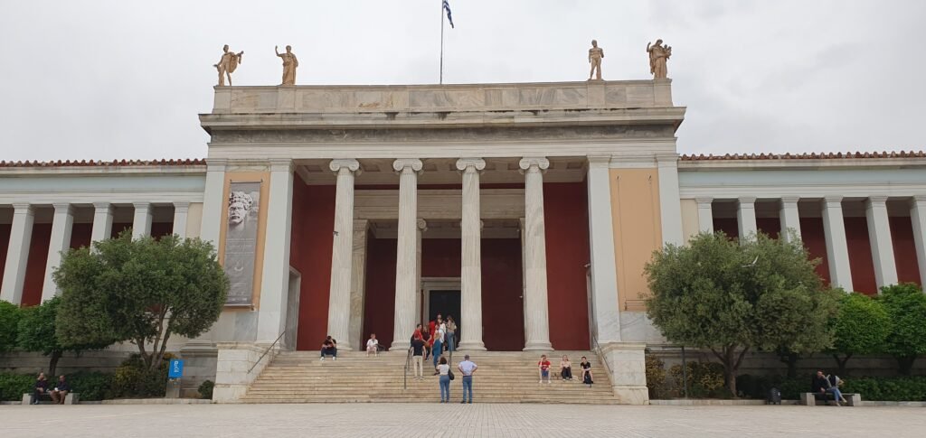 Facade of the National Archaeological Museum in Athens