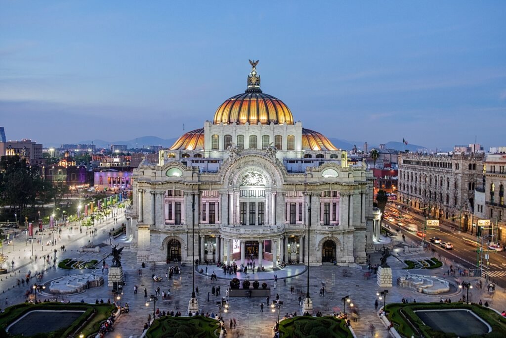 Palacio de Bellas Artes in central Mexico City