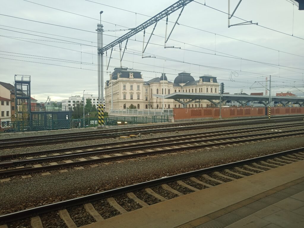 Exterior of Plzeň hlavní nádraží railway station
