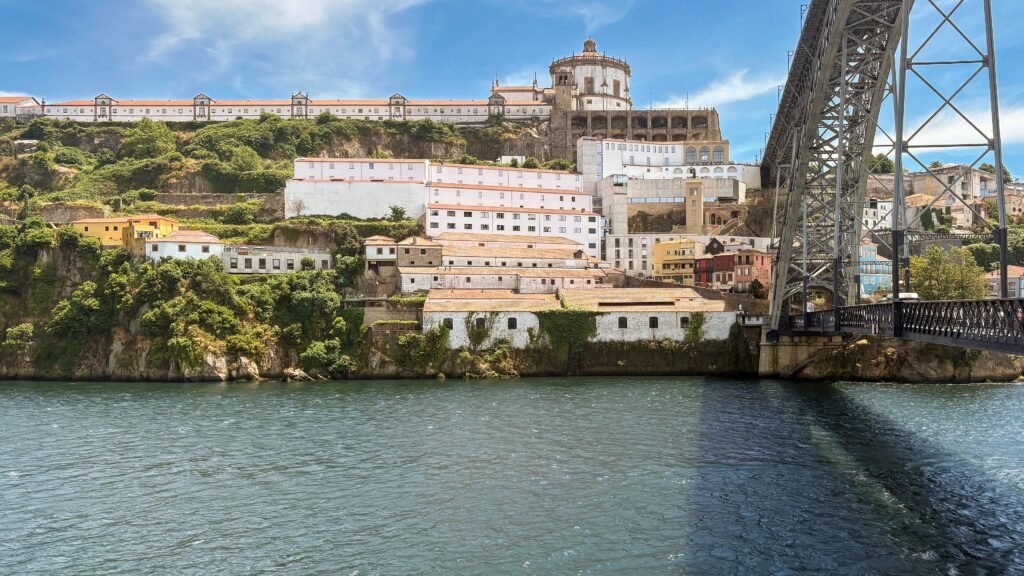 Serra do Pilar above the Gaia hillside beside Dom Luís I Bridge and the Douro River