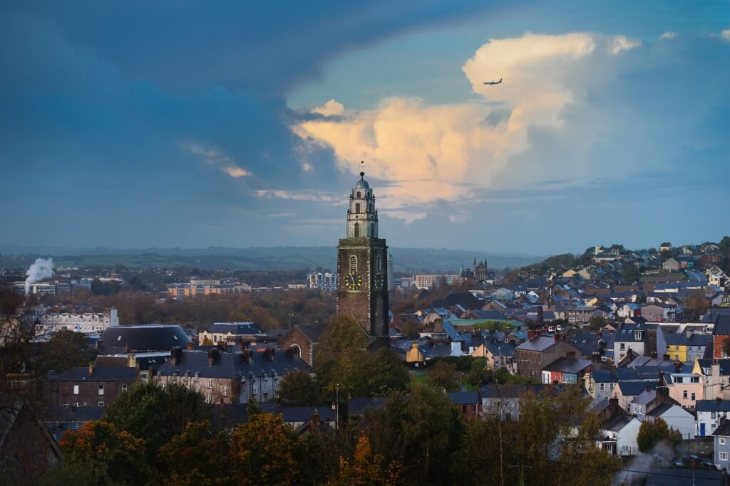 St Anne’s Church and tower in the Shandon district of Cork