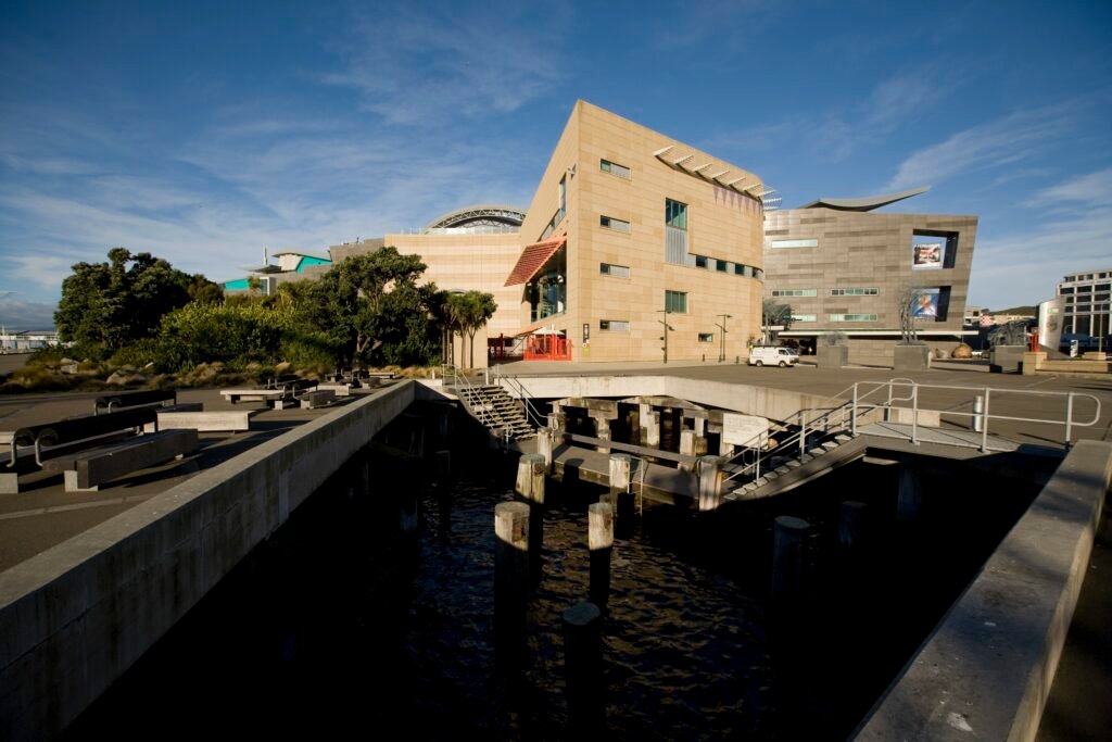 Te Papa museum beside the Wellington Waterfront