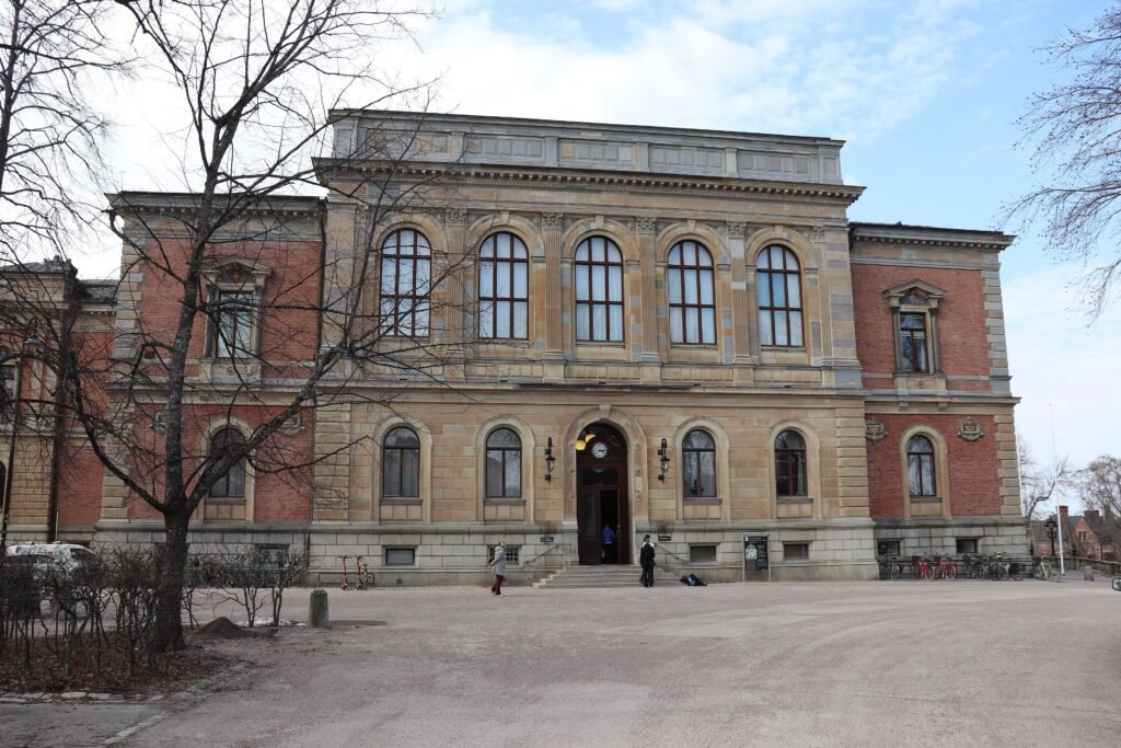 Uppsala University Main Building beside the historic university quarter