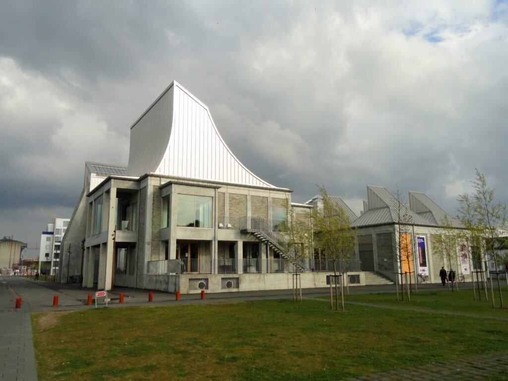 Utzon Center buildings on Aalborg waterfront