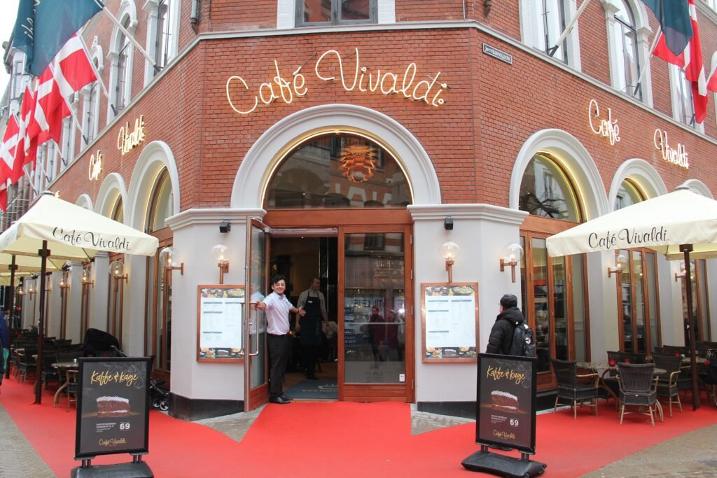 Pedestrianized Vestergade in central Odense