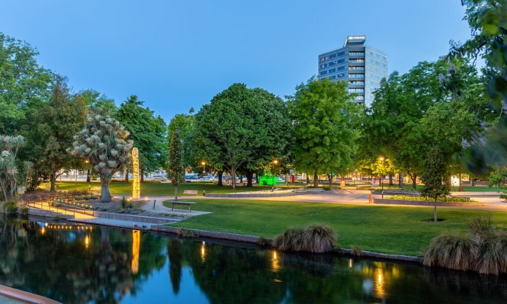 Victoria Square paths and public space in central Christchurch